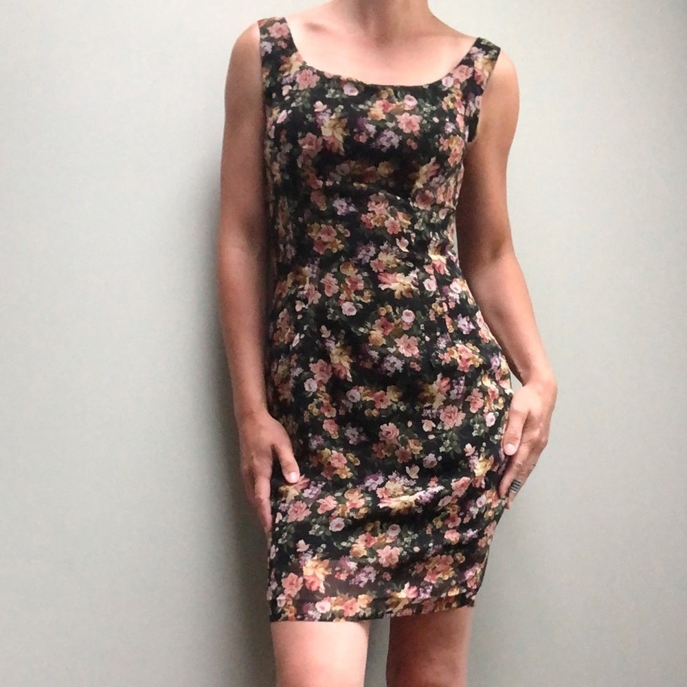 Parallel | Floral Sheath Sleeveless Sun Dress
